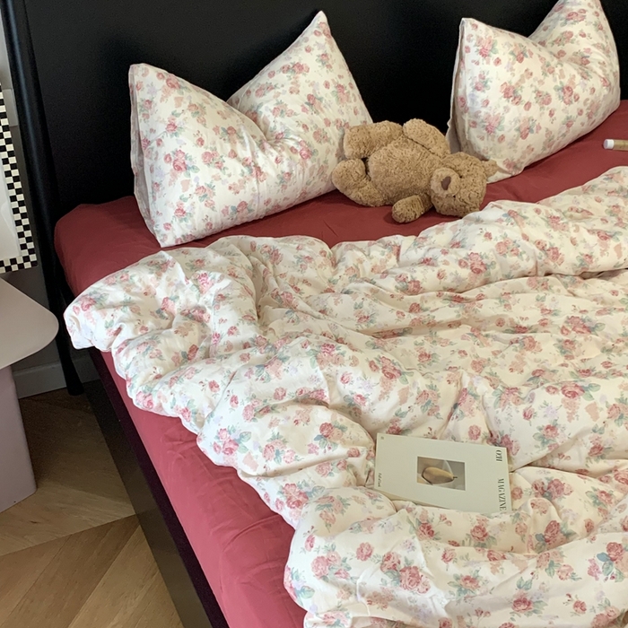 91家纺网 家纺一手货源 找家纺 源启生活 2025新款A类全棉双层纱四件套 拜里朵