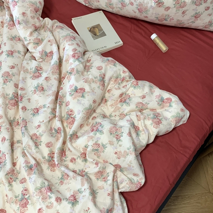 91家纺网 家纺一手货源 找家纺 源启生活 2025新款A类全棉双层纱四件套 拜里朵