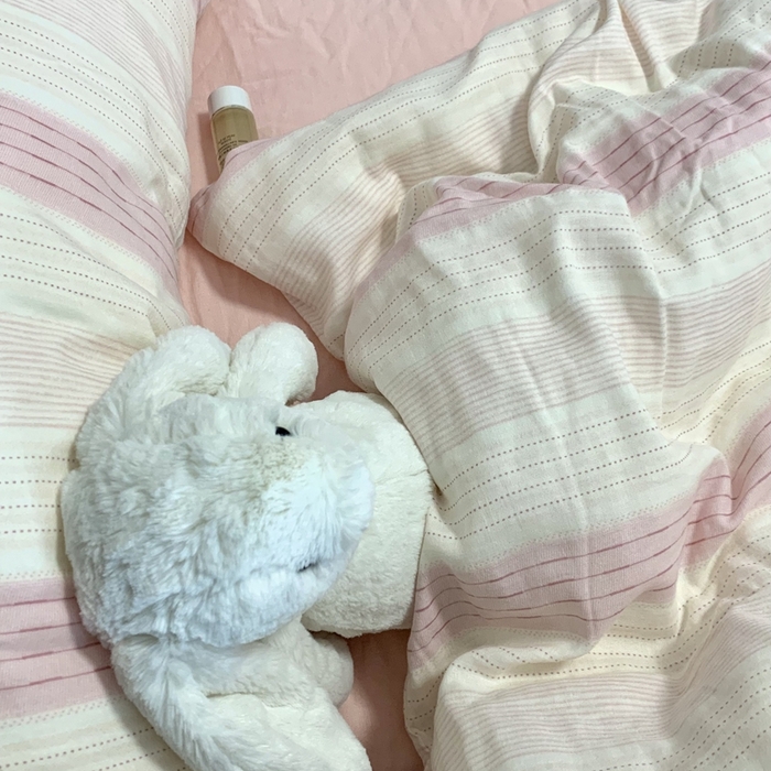 91家纺网 家纺一手货源 找家纺 源启生活 2025新款A类全棉双层纱四件套 简爱粉