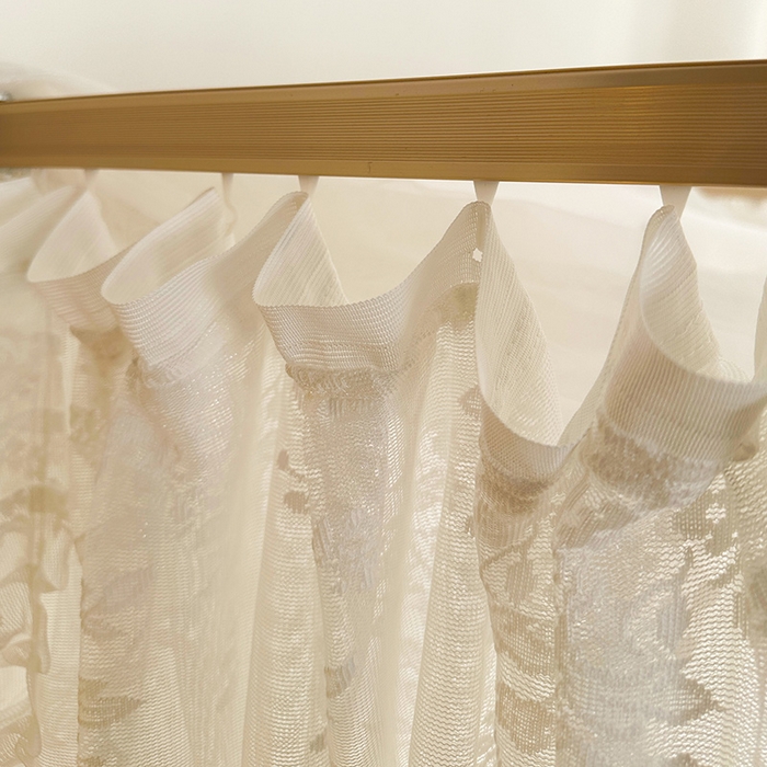 91家纺网 家纺一手货源 找家纺 都市缘蚊帐 2026新款303欧式浪漫导轨蕾丝提花蚊帐 303玫瑰庄园-奶油白