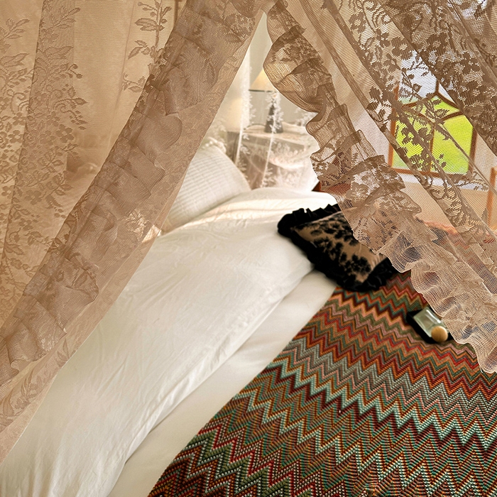 91家纺网 家纺一手货源 找家纺 都市缘蚊帐 2026新款303欧式浪漫导轨蕾丝提花蚊帐 303玫瑰庄园-奶油香槟