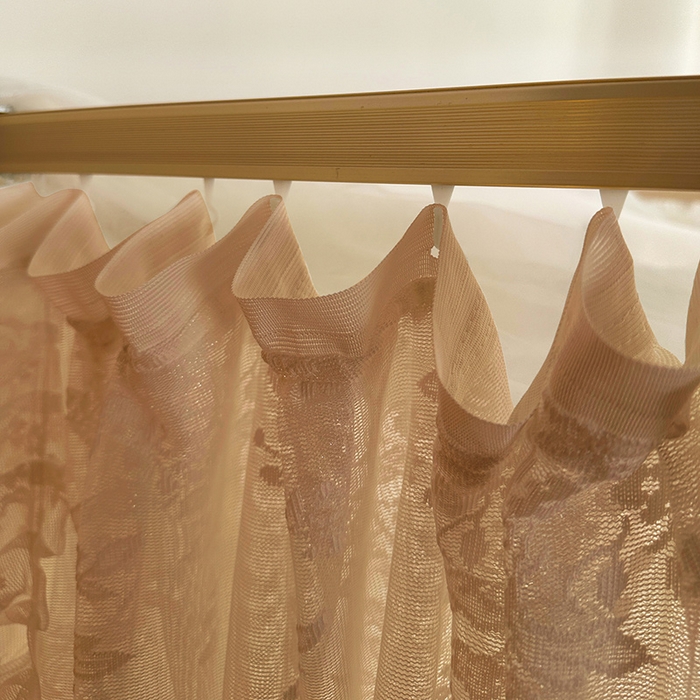 91家纺网 家纺一手货源 找家纺 都市缘蚊帐 2026新款303欧式浪漫导轨蕾丝提花蚊帐 303玫瑰庄园-奶油香槟