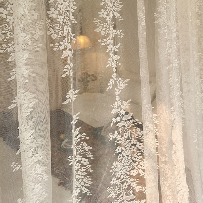 91家纺网 家纺一手货源 找家纺 都市缘蚊帐 2026新款303欧式浪漫导轨蕾丝提花蚊帐 303玫瑰庄园-奶油杏
