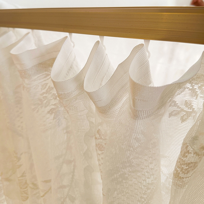 91家纺网 家纺一手货源 找家纺 都市缘蚊帐 2026新款303欧式浪漫导轨蕾丝提花蚊帐 303薇尔庄园-奶油白