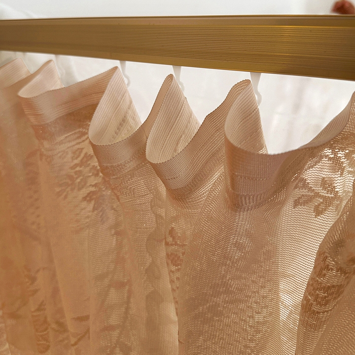 91家纺网 家纺一手货源 找家纺 都市缘蚊帐 2026新款303欧式浪漫导轨蕾丝提花蚊帐 303薇尔庄园-奶油杏