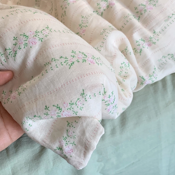 91家纺网 家纺一手货源 找家纺 源启生活 2025新款A类全棉双层纱四件套 情书