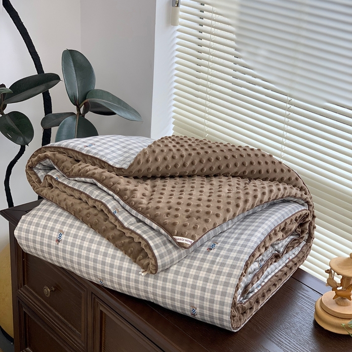 91家纺网 家纺一手货源 找家纺 源启生活 2025新款豆豆被 乐野