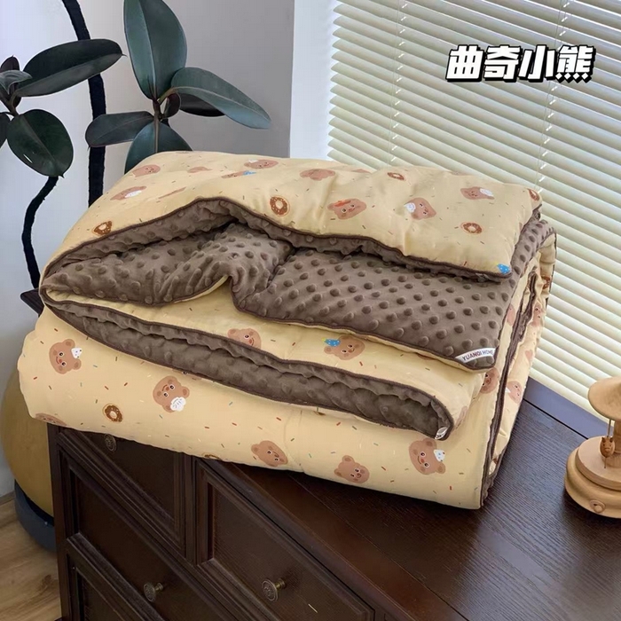 源启生活 2025新款豆豆被 曲奇小熊