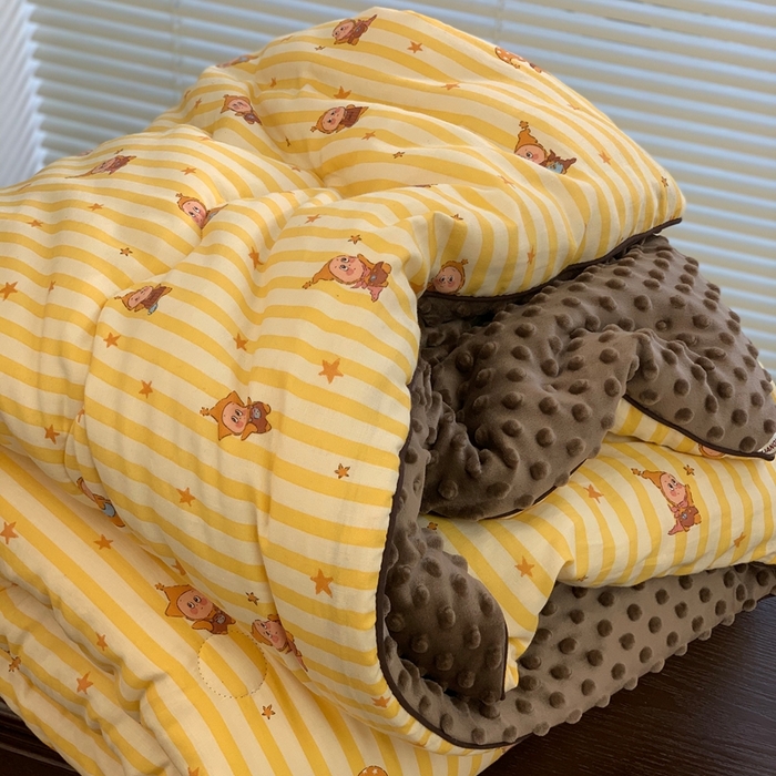 91家纺网 家纺一手货源 找家纺 源启生活 2025新款豆豆被 晚安小星星