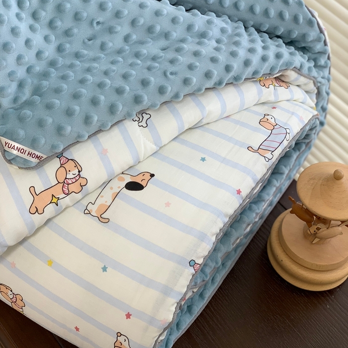 91家纺网 家纺一手货源 找家纺 源启生活 2025新款豆豆被 旺仔