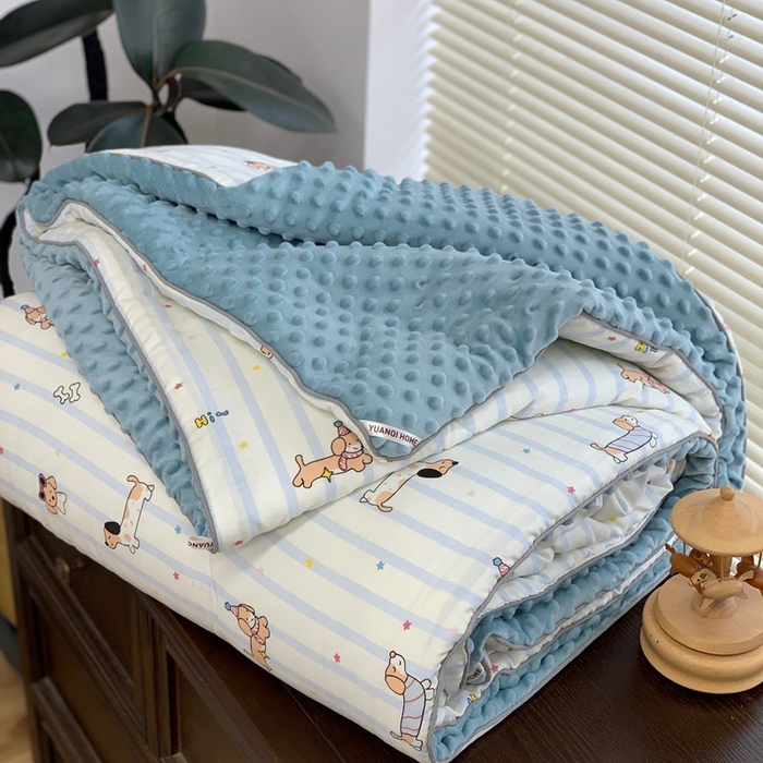 91家纺网 家纺一手货源 找家纺 源启生活 2025新款豆豆被 旺仔