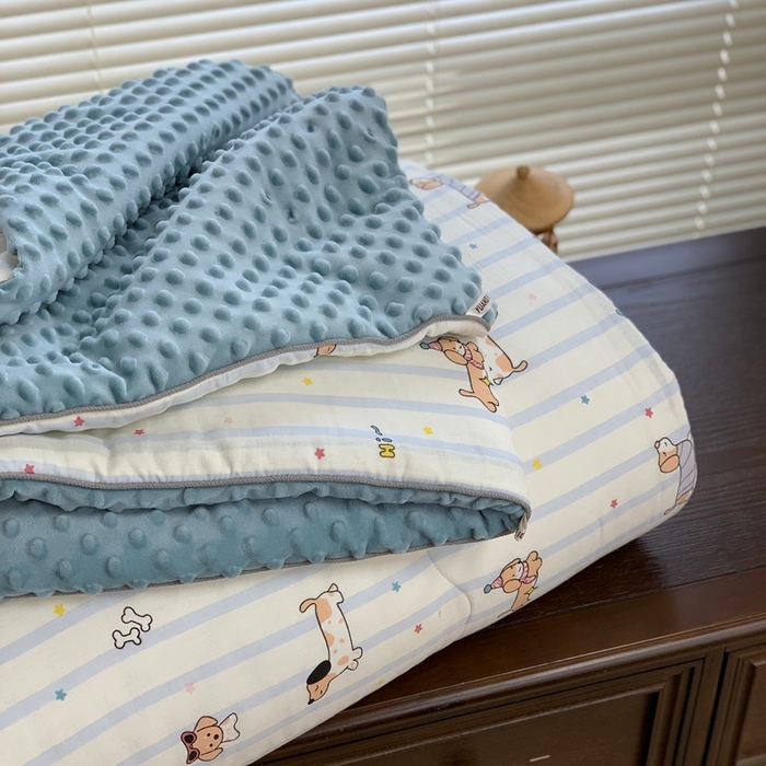 91家纺网 家纺一手货源 找家纺 源启生活 2025新款豆豆被 旺仔