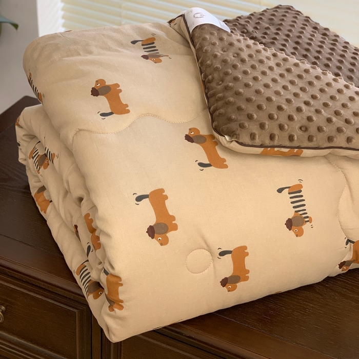 91家纺网 家纺一手货源 找家纺 源启生活 2025新款豆豆被 修修狗