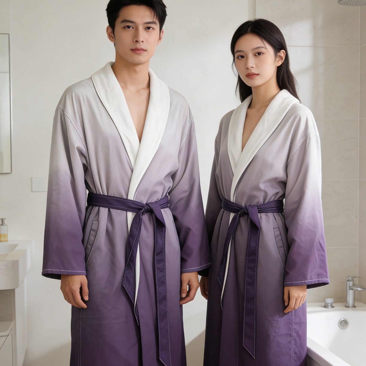 91家纺网 家纺一手货源 找家纺 总酒店酒店 纯棉贡缎白色四件套 