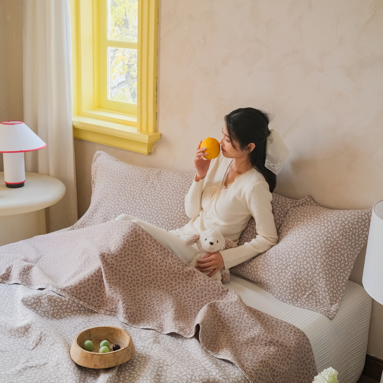 91家纺网 家纺一手货源 找家纺 沐瑟家纺 2026新款全棉四层纱布无印枕巾 枫叶-咖色