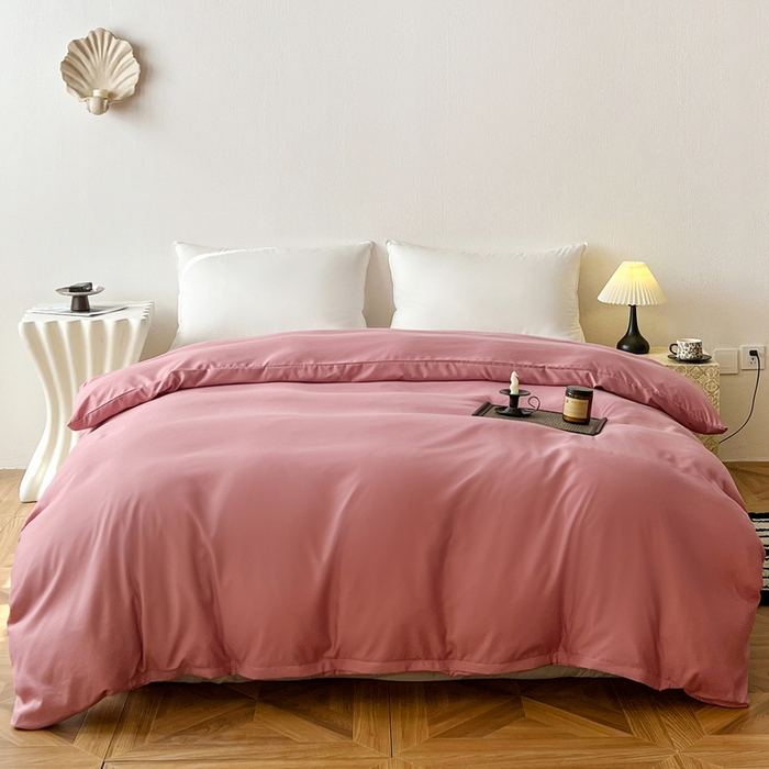 91家纺网 家纺一手货源 找家纺 （总）恬澳家纺 2025新款纯色亲肤四件套-极简