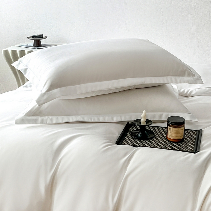 91家纺网 家纺一手货源 找家纺 恬澳家纺 2025新款纯色亲肤四件套-极简 极简-象牙白