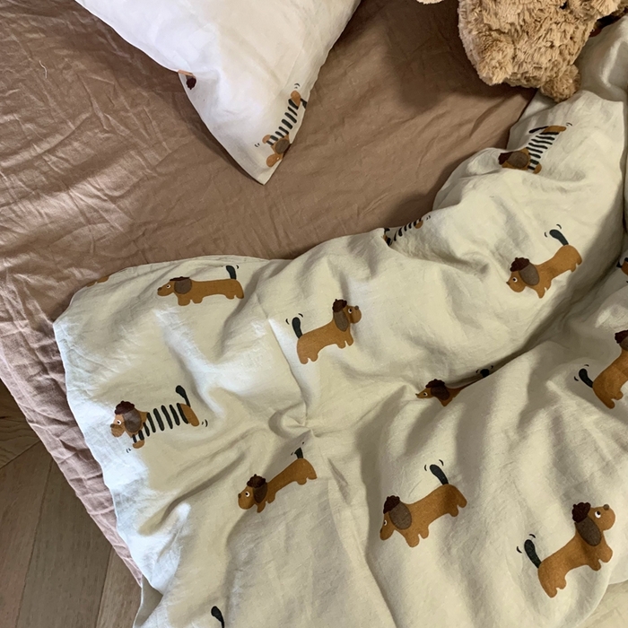 91家纺网 家纺一手货源 找家纺 源启生活 2025新款A类全棉双层纱四件套 修修狗