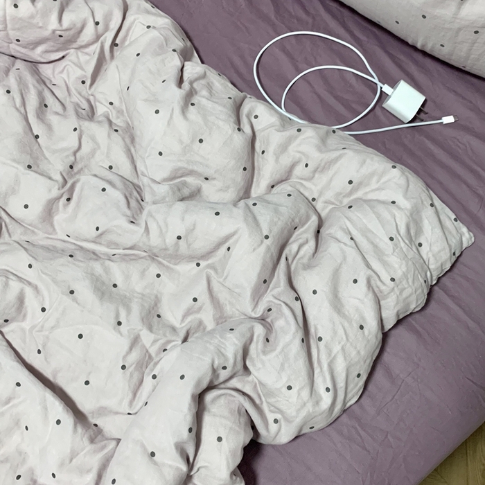 91家纺网 家纺一手货源 找家纺 源启生活 2025新款A类全棉双层纱四件套 芋泥啵啵