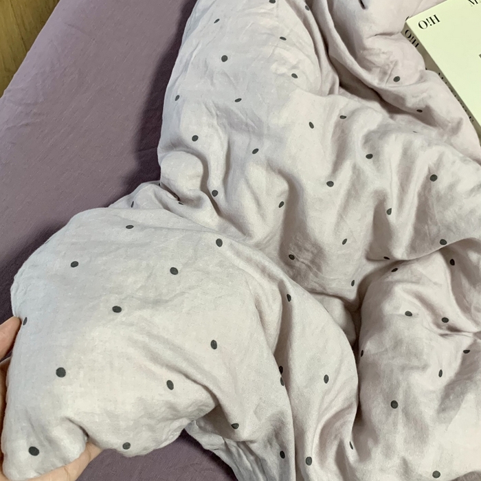 91家纺网 家纺一手货源 找家纺 源启生活 2025新款A类全棉双层纱四件套 芋泥啵啵