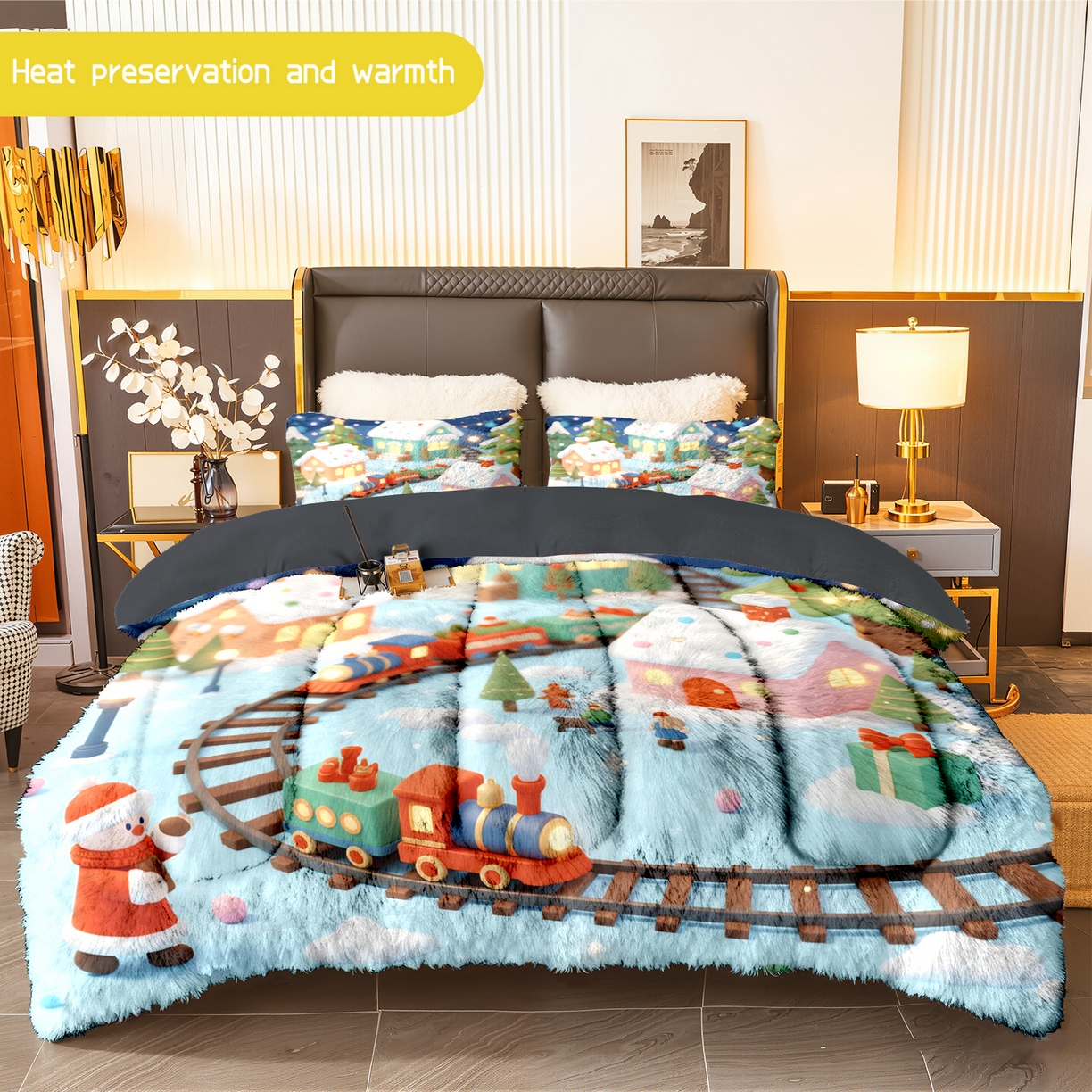 合纵跨境工厂 一件定制pod模式jit跨境180G牛奶绒被子三件套一件代发temu希音集采shein亚马逊速卖通 02510140031