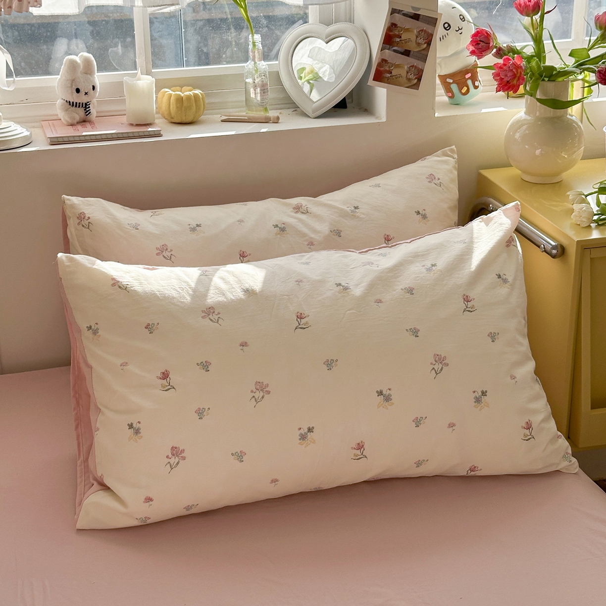 91家纺网 家纺一手货源 找家纺 （总）金梦拉家纺 2026新款春夏古法水洗仿棉砂洗云小棉小布袋四件套