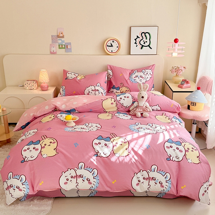 91家纺网 家纺一手货源 找家纺 （总）美达家纺 2026新款正版授权吉伊卡哇全棉纯棉四件套