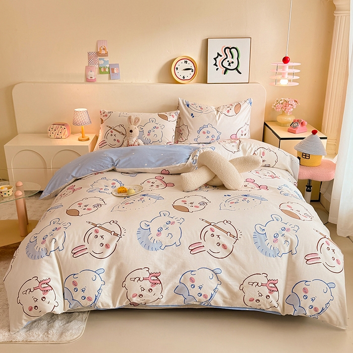 91家纺网 家纺一手货源 找家纺 （总）美达家纺 2026新款正版授权吉伊卡哇全棉纯棉四件套