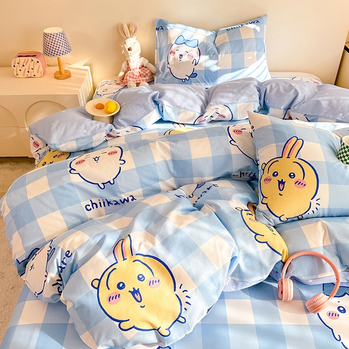 91家纺网 家纺一手货源 找家纺 （总）美达家纺 2026新款正版授权吉伊卡哇全棉纯棉四件套