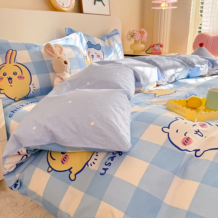 91家纺网 家纺一手货源 找家纺 （总）美达家纺 2026新款正版授权吉伊卡哇全棉纯棉四件套