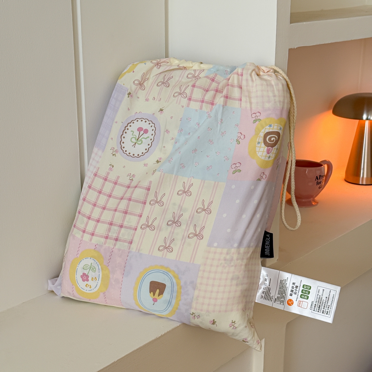 91家纺网 家纺一手货源 找家纺 （总）金梦拉家纺 2026新款春夏古法水洗仿棉砂洗云小棉小布袋四件套