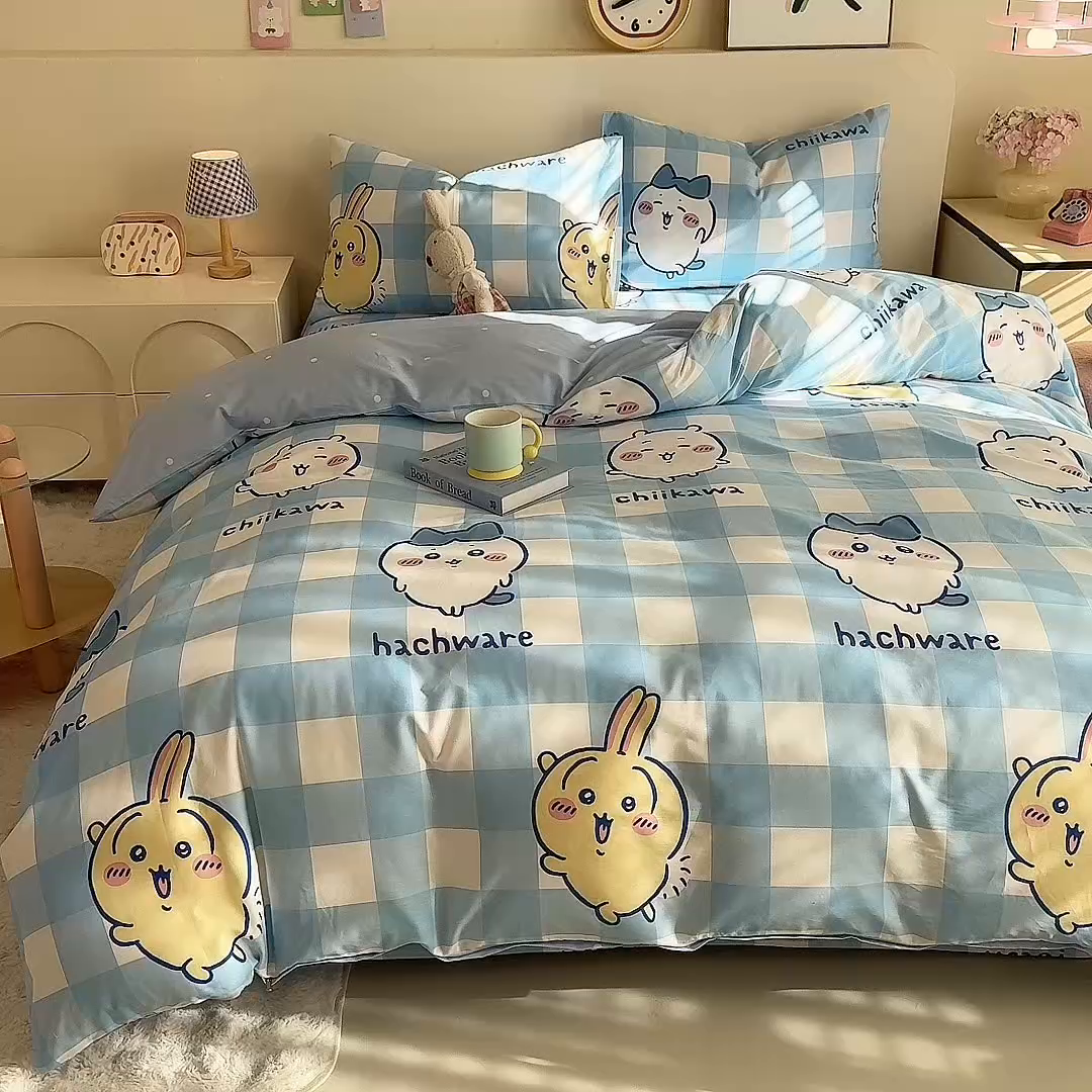 91家纺网 家纺一手货源 找家纺 （总）美达家纺 2026新款正版授权吉伊卡哇全棉纯棉四件套