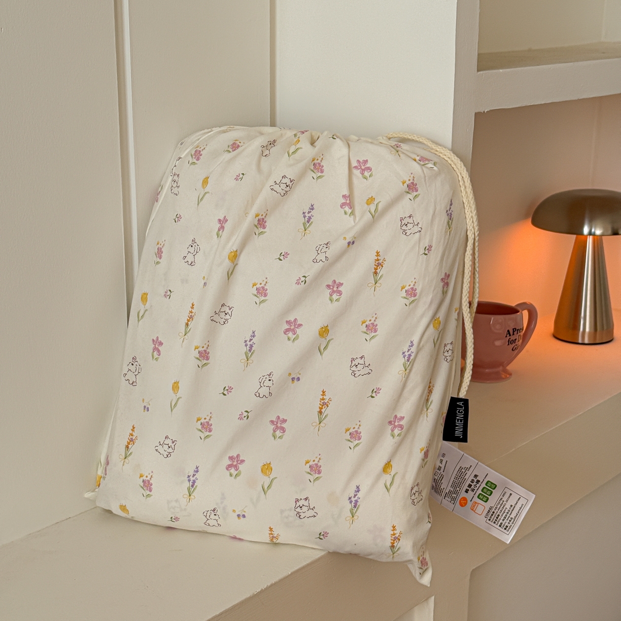 91家纺网 家纺一手货源 找家纺 （总）金梦拉家纺 2026新款春夏古法水洗仿棉砂洗云小棉小布袋四件套