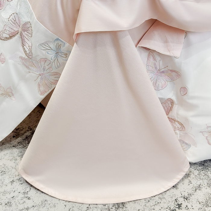 91家纺网 家纺一手货源 找家纺 （总）星蕴家纺 2026新款贡缎长绒棉四件套-悦蝶（最低控价券后278元！）