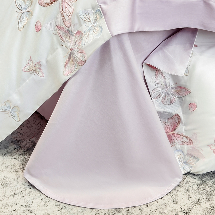 91家纺网 家纺一手货源 找家纺 星蕴家纺 2026新款贡缎长绒棉四件套-悦蝶（最低控价券后278元！） 悦蝶-优雅紫