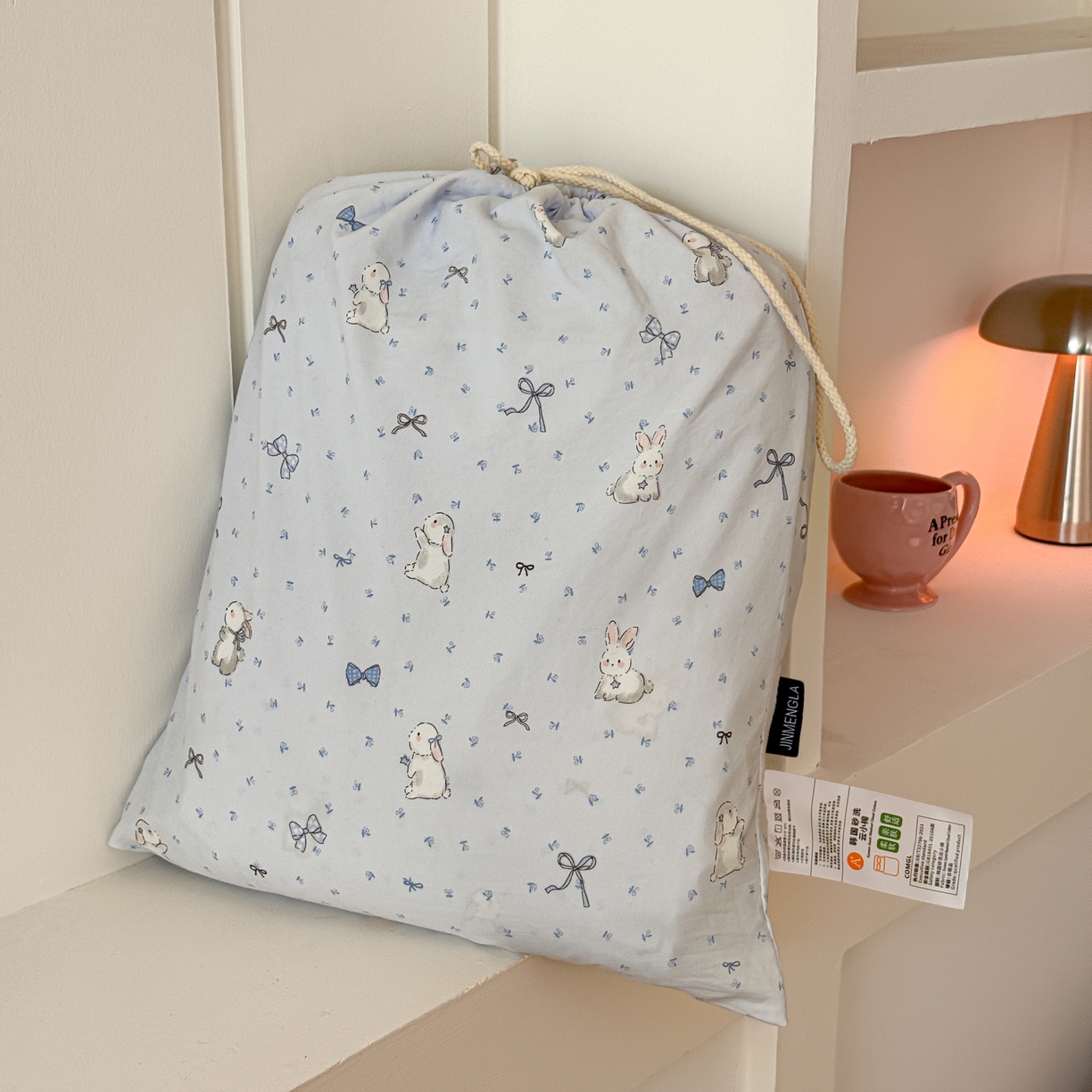 91家纺网 家纺一手货源 找家纺 （总）金梦拉家纺 2026新款春夏古法水洗仿棉砂洗云小棉小布袋四件套