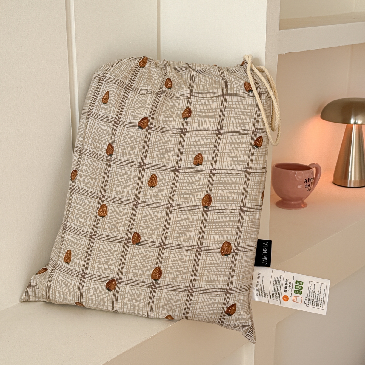 91家纺网 家纺一手货源 找家纺 （总）金梦拉家纺 2026新款春夏古法水洗仿棉砂洗云小棉小布袋四件套