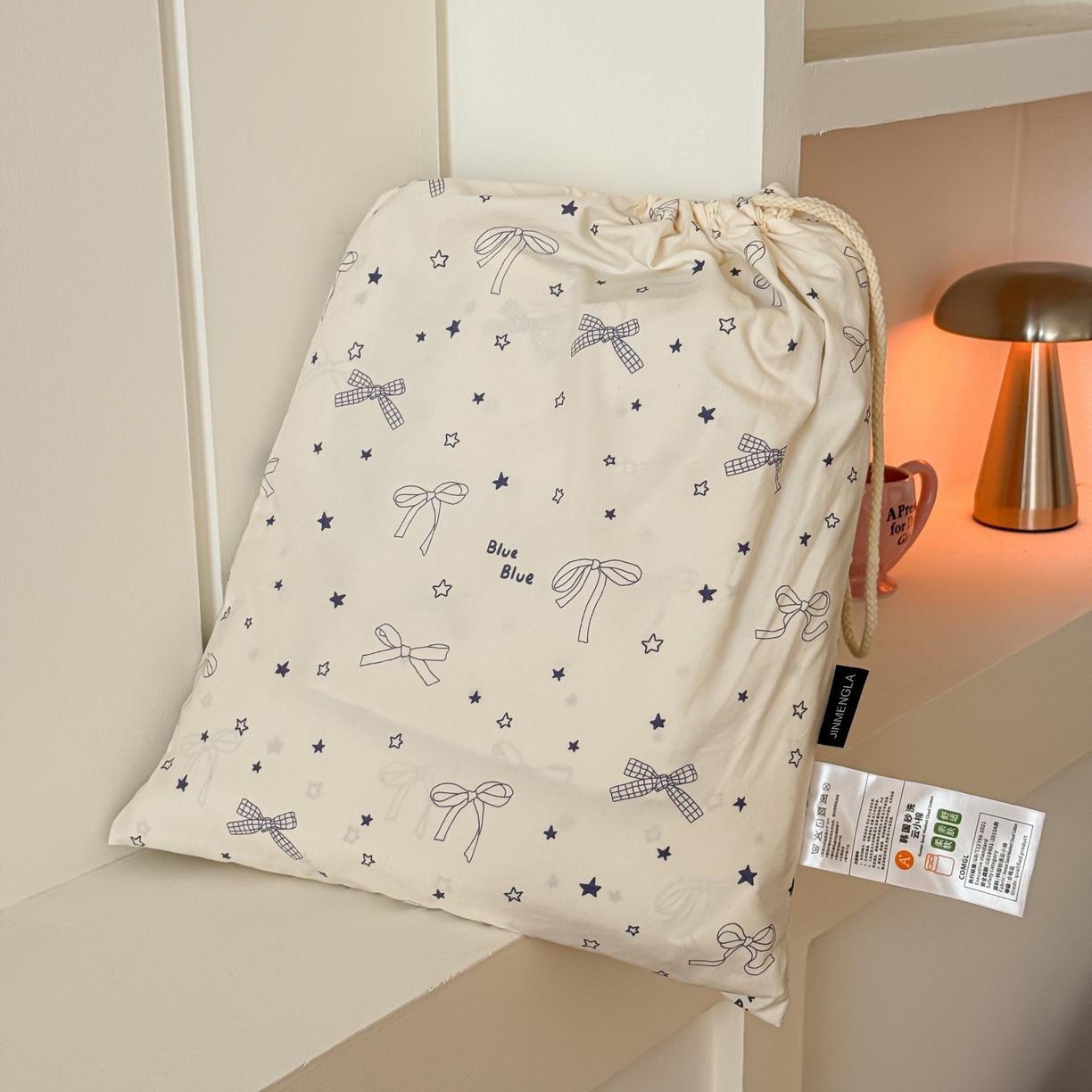 91家纺网 家纺一手货源 找家纺 （总）金梦拉家纺 2026新款春夏古法水洗仿棉砂洗云小棉小布袋四件套