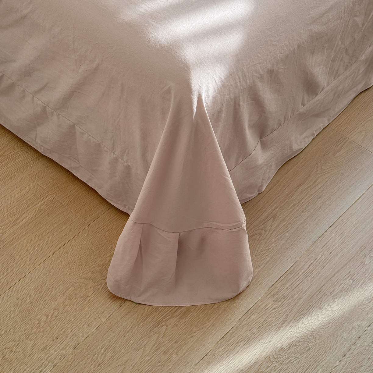 91家纺网 家纺一手货源 找家纺 金梦拉家纺 2026新款春夏古法水洗仿棉砂洗云小棉小布袋四件套 碎花熊