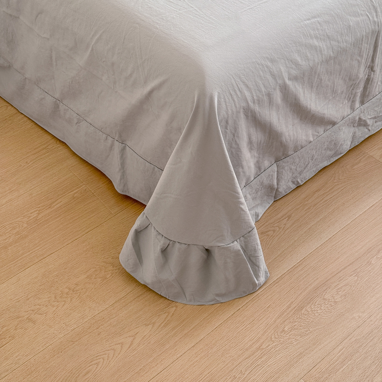 91家纺网 家纺一手货源 找家纺 金梦拉家纺 2026新款春夏古法水洗仿棉砂洗云小棉小布袋四件套 山野