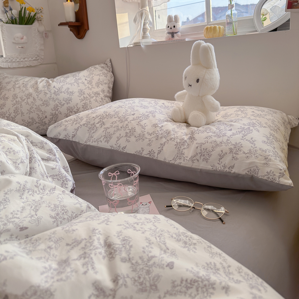 91家纺网 家纺一手货源 找家纺 金梦拉家纺 2026新款春夏古法水洗仿棉砂洗云小棉小布袋四件套 山野