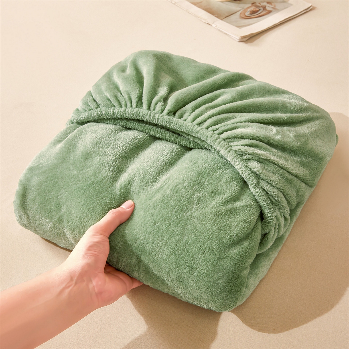 91家纺网 家纺一手货源 找家纺 （总）卡诗兰家纺 2026新款单层牛奶绒床笠