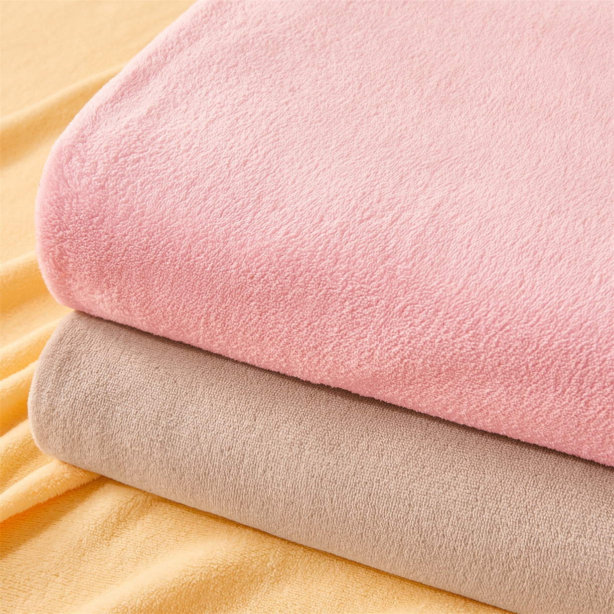 91家纺网 家纺一手货源 找家纺 卡诗兰家纺 2026新款单层牛奶绒床笠 组合图