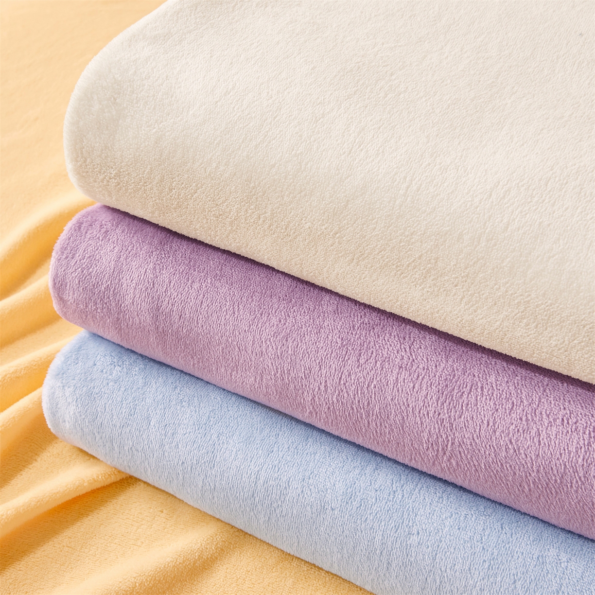 91家纺网 家纺一手货源 找家纺 卡诗兰家纺 2026新款单层牛奶绒床笠 组合图