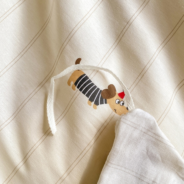 91家纺网 家纺一手货源 找家纺 宅部落 2026新款全棉三件套纯棉学生宿舍上下铺六件套 腊肠狗