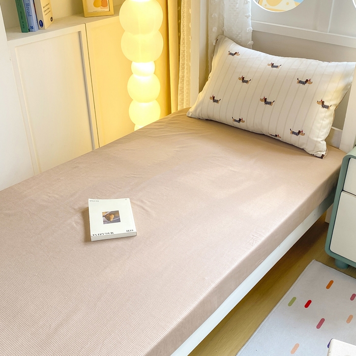 91家纺网 家纺一手货源 找家纺 宅部落 2026新款全棉三件套纯棉学生宿舍上下铺六件套 腊肠狗