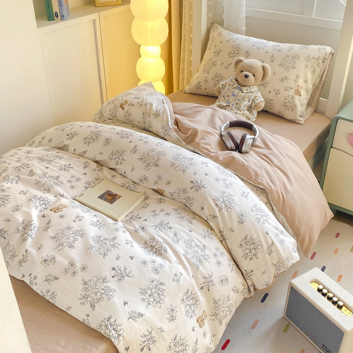 91家纺网 家纺一手货源 找家纺 宅部落 2026新款全棉三件套纯棉学生宿舍上下铺六件套 梦巴黎