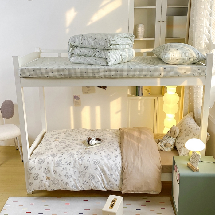 91家纺网 家纺一手货源 找家纺 宅部落 2026新款全棉三件套纯棉学生宿舍上下铺六件套 梦巴黎