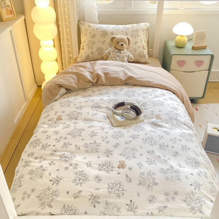 91家纺网 家纺一手货源 找家纺 宅部落 2026新款全棉三件套纯棉学生宿舍上下铺六件套 梦巴黎