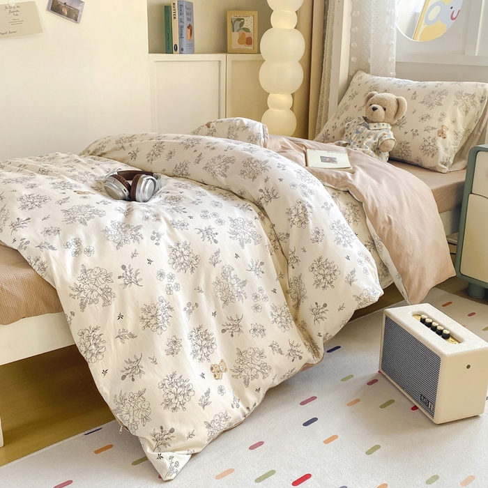 91家纺网 家纺一手货源 找家纺 宅部落 2026新款全棉三件套纯棉学生宿舍上下铺六件套 梦巴黎